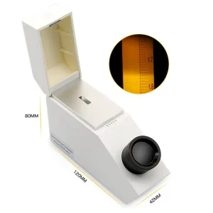 Professional Optical Instruments Portable Handheld Gem Refractometer Refractive Index with Rifrector Index Oil