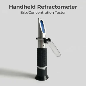 Professional Precision Portable Handheld Portable Optical Refractometers 58~92% Honey Brix Refractometer With ATC