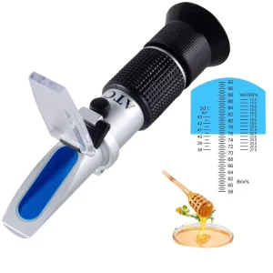 Professional Precision Portable High Precision Plastic Sugar Concentration Refractometer Measuring Instrument with 1 Y