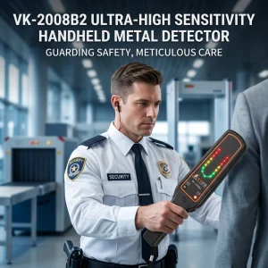 Professional Rechargeable Handheld Metal Detector Wand GC 1002 High Sensitivity Security Scanner for School Airport Safety