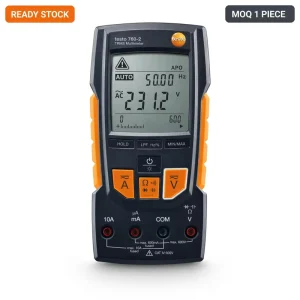 Professional TRMS Digital Multimeter 600V AC/DC Voltage Tester with Type K Temperature Measurement for Electrical Inspection