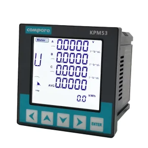 Programmable Smart Power Meter Electrical Measuring Instrument with CT Sensor Three Phase Electricity Meter