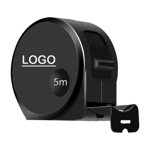 Promotional Steel Tape Measure 5 Meters Anti Fall Black Box Self Locking High Precision Tool China Fujian Made