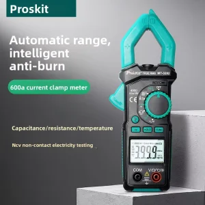 Proskit MT 3202 Multimeter True RMS Clamp Meter 3 34 Digit AC DC 600V 600A with Capacitance Resistance Measurement