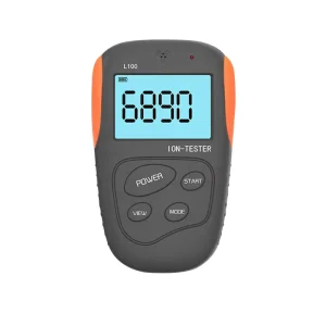 Pulitong L 100 Portable Negative Ion Tester GM Ion Sensor ISO Certified 15% Accuracy Indoor Use 9V Battery Grey 0 99990 Range