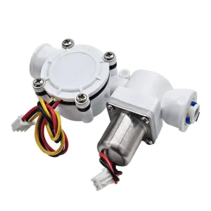 Pulse Flowmeter Integrated Valve Liquid Flowmeter Water Flow Sensor Low Power Hall Flowmeter 2-tap Quick Connect