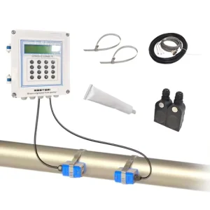 Pulse Output Portable Digital Water Fluid and Heat Flux Energy Ultrasonic Flow Sensor Flowmeter