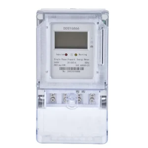 QCM11-1 Single Phase Prepaid STS Energy IC Card Meter With LCD Display Anti-tamper for Controlled Energy Consumption