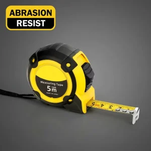 Quality Export Standard Steel Retractable Tape Measure 5M Imperial & Metric Measuring Tools Abrasion Resistant Tape