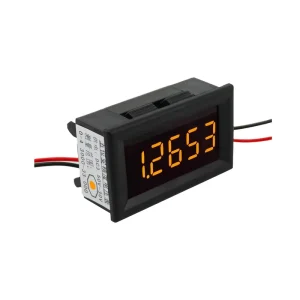 RD 0.36″ LED Digital 5 Digit 4 Wires Volt Gauge Meter 0-33V Yellow Voltage Meter
