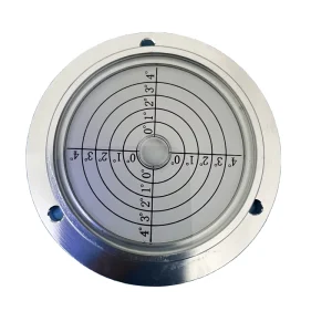 REALMAX Metal Spirit Level Vial Disc Level Crane Metal Round Bubble Level 70x50x15 80x62x15 100x75x20mm Flange With Hole
