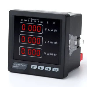 REHE RM-3D3 LED Display Electric Multifunction Meter Current Voltage Frequency Multi Meter AC Three Phase Digital Multimeter