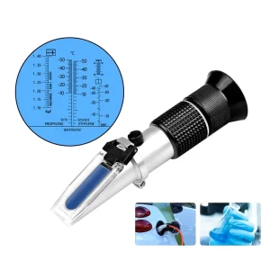 RHA-503ATC Glycol Point Refractometer Antifreeze Refractometer with ATC Tester for Tool Car Battery Antifreeze Freezing