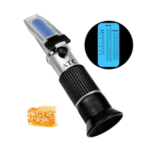 RHB 90ATC Portable Handheld Refractometer Measures 0 90% Brix and 0 80% Brix Meter