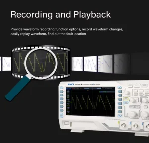 RIGOL Digital Oscilloscope DS1202Z-E 200 MHz 2-Ch 24 Mpts 1 GSa/s 30,000 Wfms/s UltraVision 7″ 800×480 Intensity Display