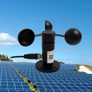 RIKA RK100-01G 0-60m/s Wide Range 0-10V Metal 3-Cup Air Flow Pulses Output Wind Anemometers Speed Sensor