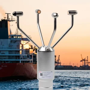 RK120 08 Ultrasonic Wind Speed Direction Sensor IP66 Corrosion Resistant No Moving Parts for Port Dock Highway Monitoring
