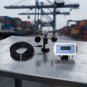 RK150-01 Port Gantry Crane Wired Anemometer 4-20mA LED Display for Ship to Shore Container Quay Crane