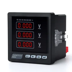 RM 3AV33 Digital Panel Voltmeter LED Display Energy Metering System for AC Three Phase Voltage RS485 Connectivity