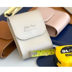 RR Tape Measure Holder Measuring Tape Case PU Leather Office Tape Measure Organizer Carrying Case Gift for Coworker