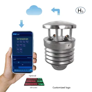 RS485 4 20mA Ultrasonic Anemometer Heated Anti freeze Stainless Steel Integrated Wind Speed and Direction Detection Sensor