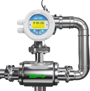 RS485 Food Grade SS316L Sanitary Electromagnetic Flowmeter High Accuracy Tri Clamp for Water Liquid OEM