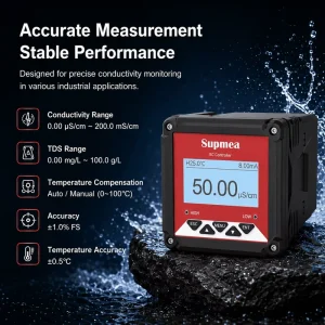 0.2% Water Chemical TDS Conductivity Sensor 4-20mA Online Digital Conductivity Meter