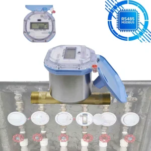 RS485 IoT Ultrasonic Water Meter Smart Digital Flow Meter with Modbus for AMR AMI System Integration