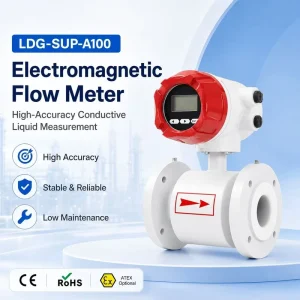 RS485 Modbus RTU 4-20mA HART IP68 Online BMS Chilled Water Sensors HVAC Cooling Electromagnetic Flow Meter