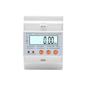 RS485 Modbus RTU Digital Din Rail Kwh Multimeter for Power Consumption Monitoring 3 Phase Energy Meters