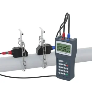 RS485 Output Power Supply Portable Water Ultrasonic Flow Meter Handheld Clamp on Flowmeter