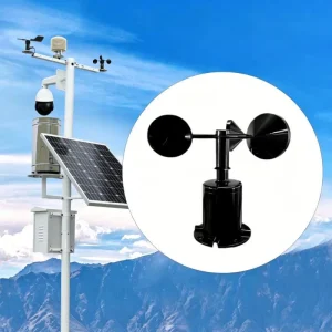 RS485 Wind Speed Sensor Plastic Cup Anemometer for Arduino Environmental Monitoring and Meteorological System