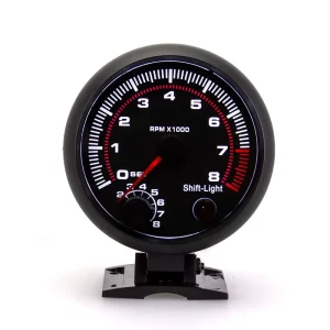 Racing Car Tachometer 8000RPM 12V Rotating Speed Indicator Auto Gauge for Vehicle