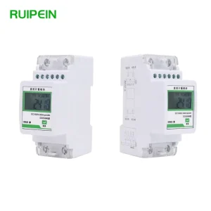 Rail Mount Installation Digital Electric Prepaid LCD Single Phase Energy Meter DC1000V CE Certified Photovoltaic Systems
