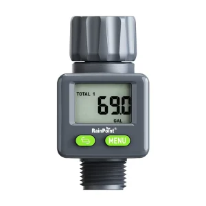 Rainpoint High Precision Water Flow Meter Digital 99999.9L