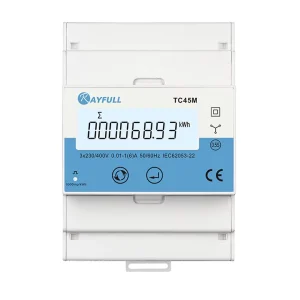 Rayfull TC45M 3 Phase Meter DIN Rail 5A Clamp Energy Meter RS485 Modbus Solar Power Meter Modbus Meter Smart Meter