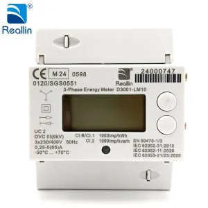 Realin D3001 LM10 MID Certified 3P4W Bidirectional DIN Rail-mounted Energy Meter