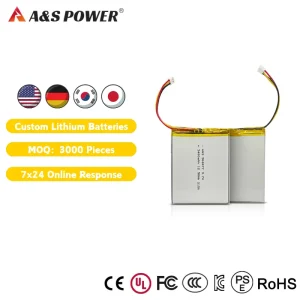 Rechargeable 3.7V 3400mAh Solid State Battery UL1642 IEC62133 CE Certified 500 Cycles for Tester