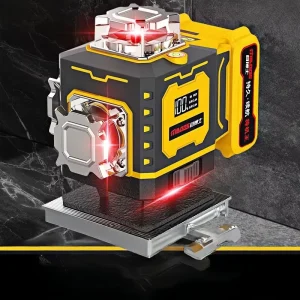 Red Light Laser Level Land Leveler Self-Leveling 12 16 Line Laser Level Lithium Battery for Home Industrial