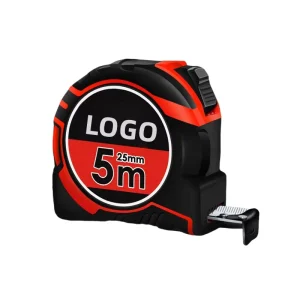 Red and Black 5m/16 ft X 3/4 in Tape Measure Customized Logo Brand Imperial and Metric System