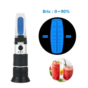 Refractometer 90% Brix Apple Juice Concentrate Measuring Device 0-90 Brix Testing