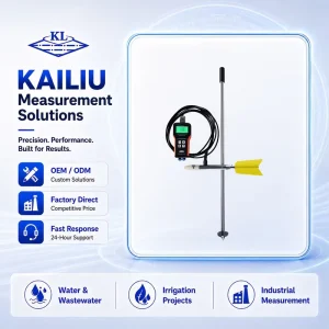 Reliable Portable Electromagnetic Flow Velocity Meter Current Measurement for Rivers Canals and Hydrological Field Surveys