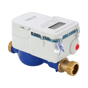 Residential Building Prepaid Smart IC Card Cold Water Meter Brass Body Auto Shut Off Low Balance Smart Water Meter
