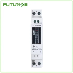 Residential Single Phase 1-Pole DIN-Rail Basic Energy Meter with Mechanical Counter, Household Electric KWh Meter