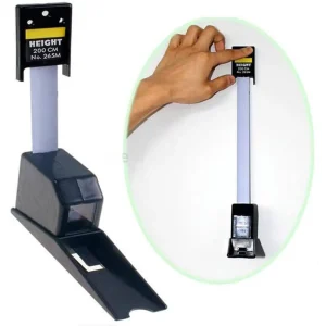 Retractable 2m 2.2m Stature Meter Height Measuring Tape Wall Mounted Stadiometer Measuring Tape