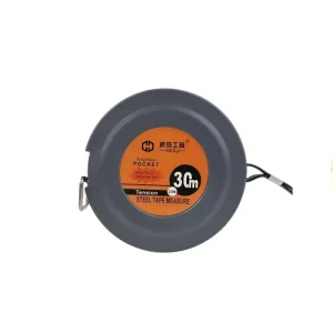 Retractable Double Sided Disc Body Measuring Tape Industrial Long Stainless Steel 30M 50M Plastic Shell Fiberglass Imperial
