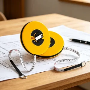 Retractable Fiberglass Measuring Tape ABS Shell Stainless Steel End Hook Waterproof Survey Tape OEM