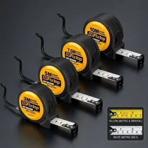 Retractable Measuring Tape 3 5 7.5 10M Heavy Duty Steel Blade Metric Inch Tape Measure for DIY Construction Home Tool