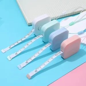 Retractable Measuring Tape Portable Square Tape Measure with Lifting Rope