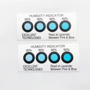 Reversible 10 40% 4dots Blue Humidity Indicator Card Medical Food Color Change for PCB Packaging
